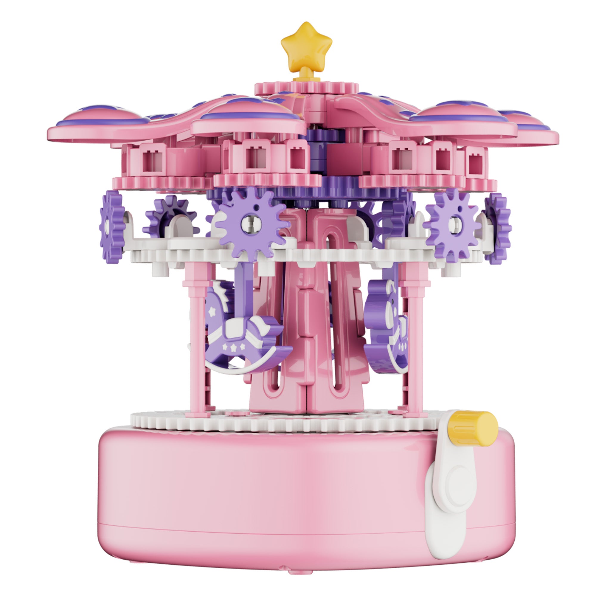 Contixo ST12 Carousel Building Set | 31-Piece Toy with Music & Hand Crank
