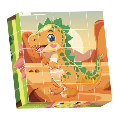 Contixo ST9 25-Piece Magnetic Dinosaur Puzzle Blocks - 6 Puzzles in One