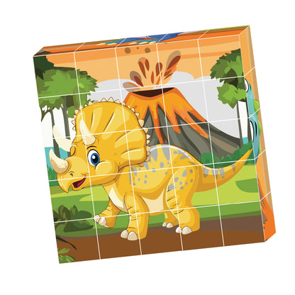 Contixo ST9 25-Piece Magnetic Dinosaur Puzzle Blocks - 6 Puzzles in One