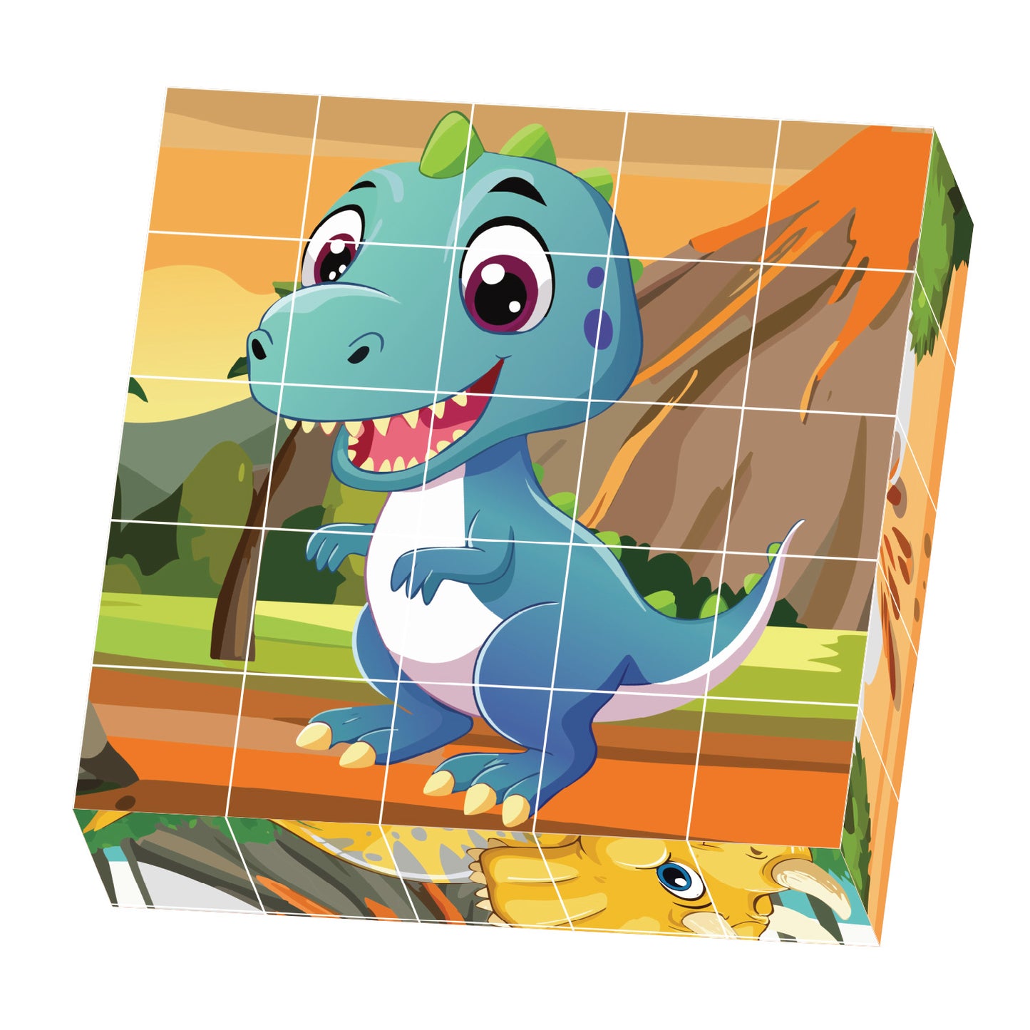 Contixo ST9 25-Piece Magnetic Dinosaur Puzzle Blocks – 6 Puzzles in One