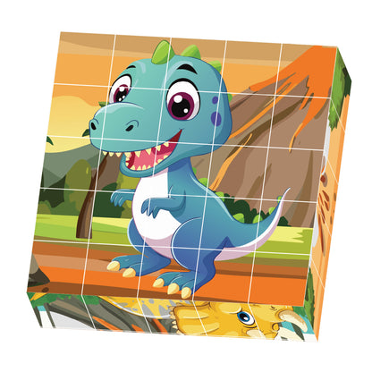 Contixo ST9 25-Piece Magnetic Dinosaur Puzzle Blocks - 6 Puzzles in One