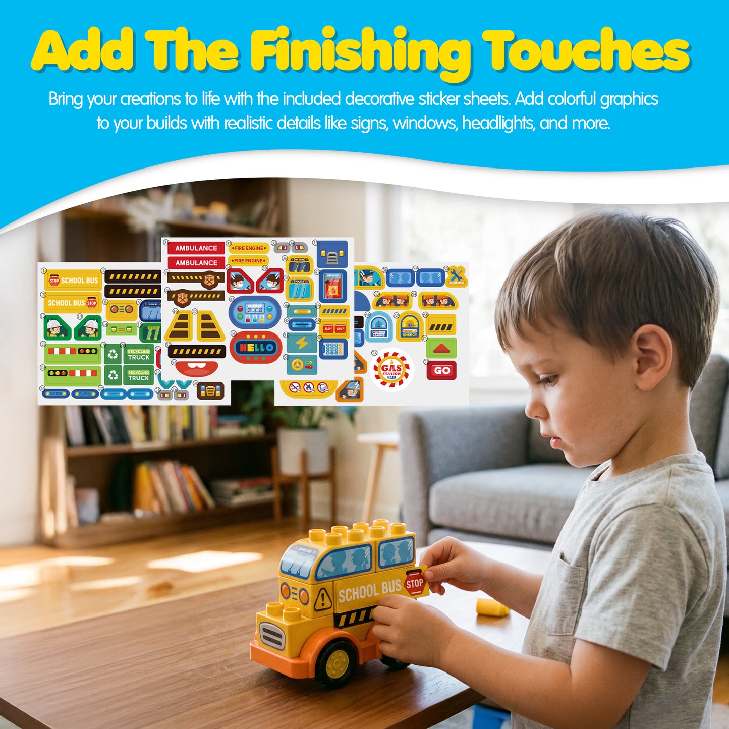 Contixo TF1 2-in-1 Transforming Building Set, 93 Pieces, Ages 3+