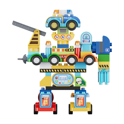 Contixo TF1 2-in-1 Transforming Building Set, 93 Pieces, Ages 3+