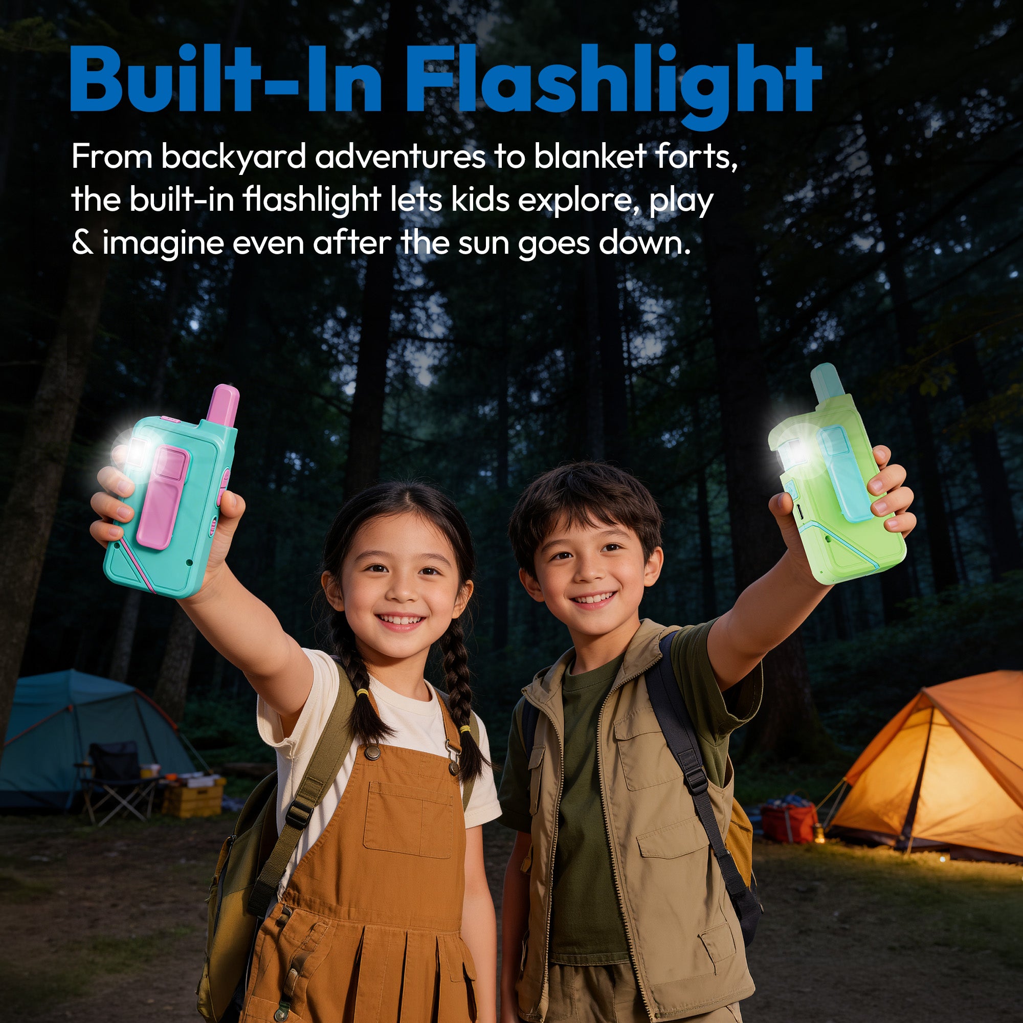 Contixo - TK1 Kids Video Walkie Talkies, 2-Way Video & Voice, Camera,