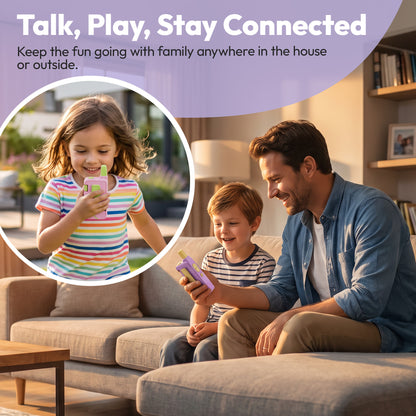 Contixo TK1 Kids Video Walkie Talkies | Pink & Purple 2-Pack with Camera