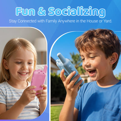 Contixo TK2 Kids Video Walkie Talkies with Camera (2 Pack) - 2.0” Screen Video Intercom, Voice & Photo Messaging, Kids 2-Way Radio with Emojis & Games, Rechargeable 2.4G Walkie Talkies for Boys & Girls Ages 3+
