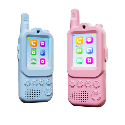 Contixo TK2 Kids Video Walkie Talkies with Camera (2 Pack) - 2.0” Screen Video Intercom, Voice & Photo Messaging, Kids 2-Way Radio with Emojis & Games, Rechargeable 2.4G Walkie Talkies for Boys & Girls Ages 3+