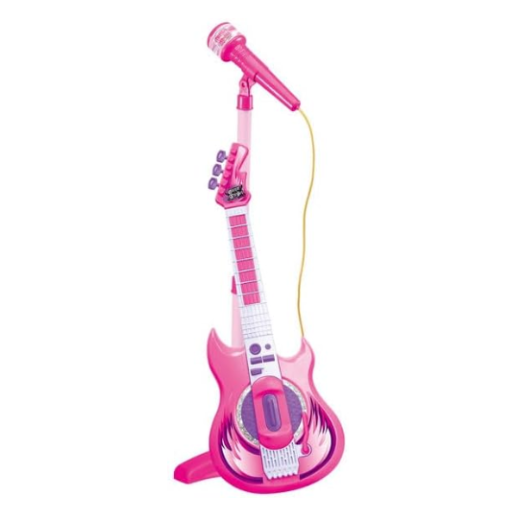 Guitar with microphone toy sales
