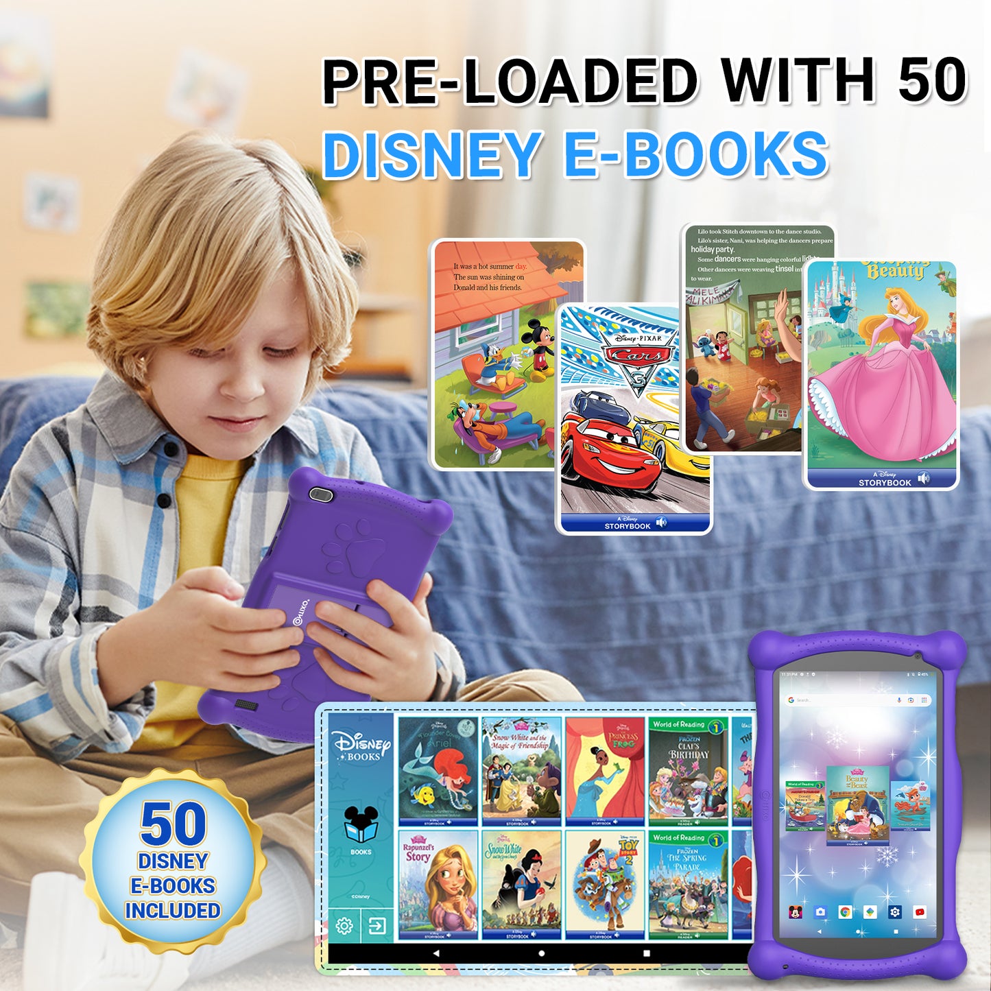 Contixo V10 7" Kids Tablet with Smart Watch Bundle