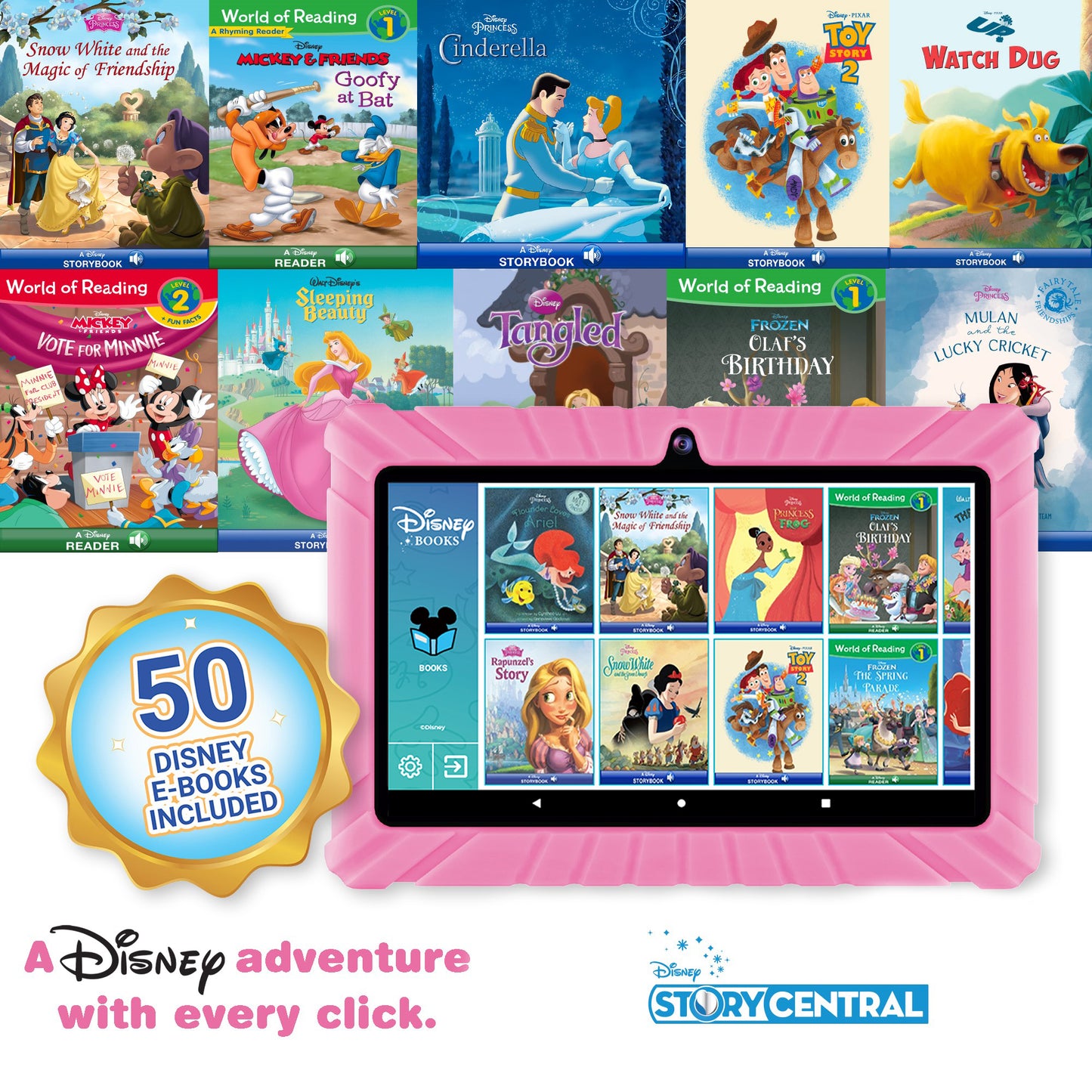 Contixo V8-2 7" Kids Tablet, Headphones, & Tablet Bag Bundle