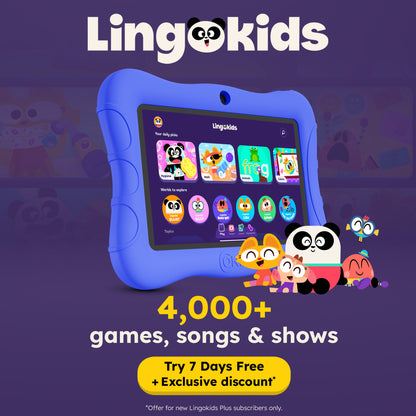 Contixo 7" Kids V9 Tablet Bundle | 32GB Android 13 | Wired KB7 Headphones & Bag