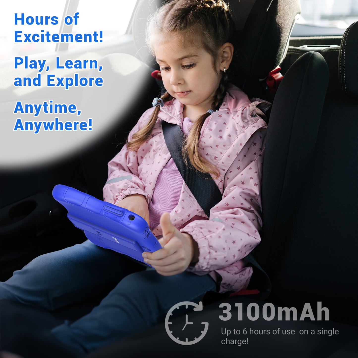 Contixo V9 Kids HD 7" Tablet - 50 Disney eBooks & Kickstand Included