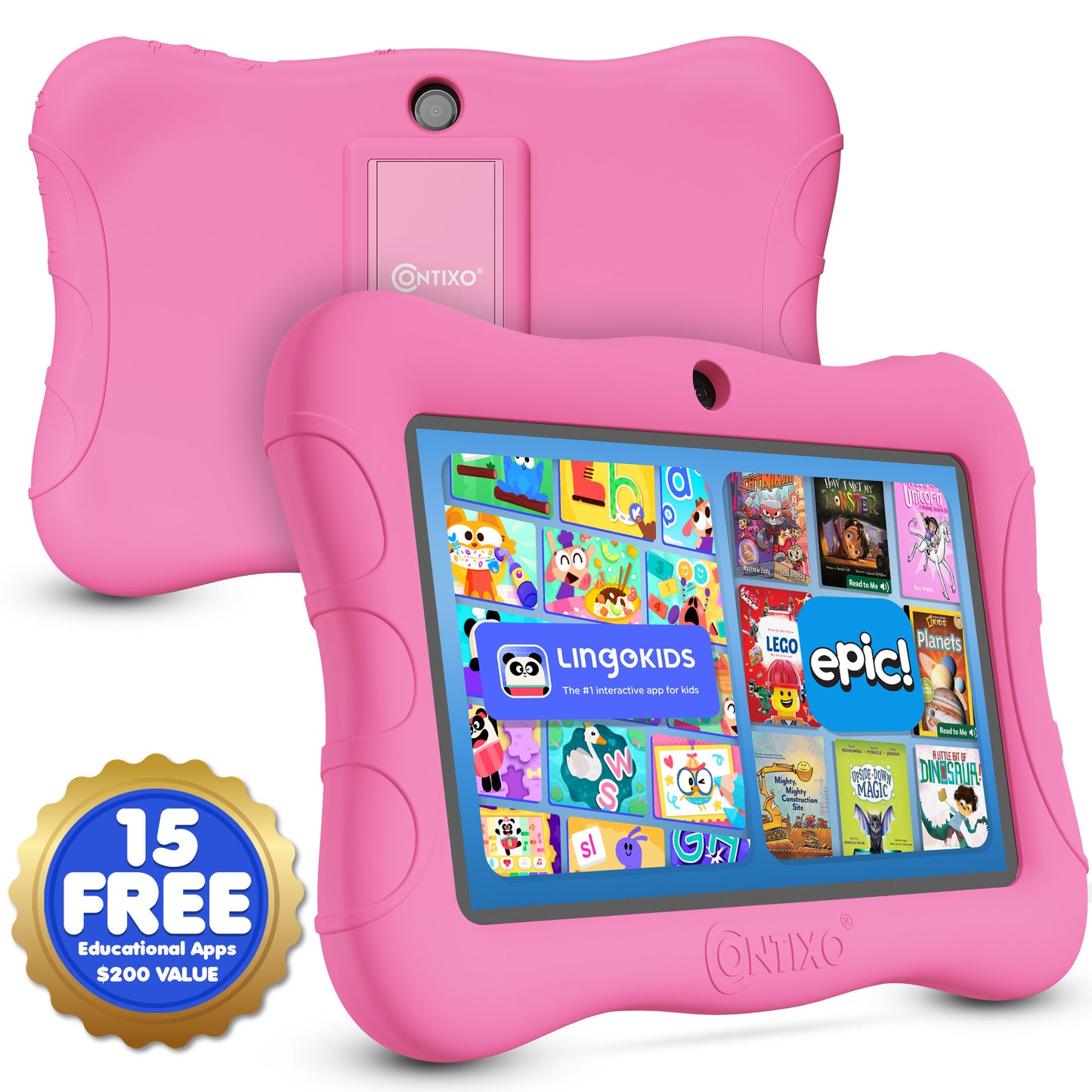 Contixo V9 Kids HD 7" Tablet - 50 Disney eBooks & Kickstand Included