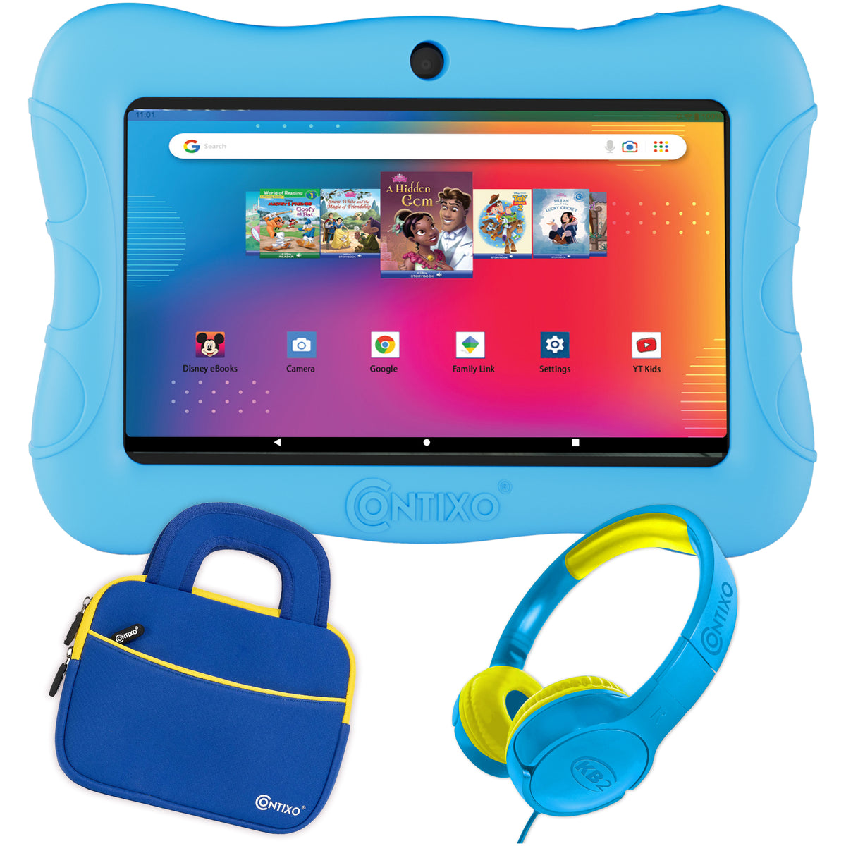Tableta Educativa Contixo V9 - 32 GB, 2 GB RAM, Azul | WiFi, Bluetooth, Para Niños