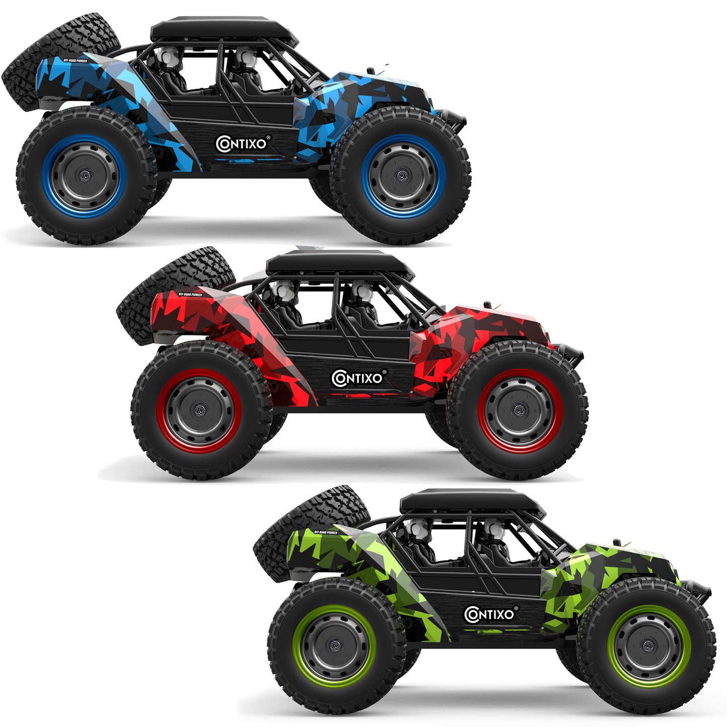 Contixo HC4 Dominator RC Remote Control Offroad 4WD UTV - 1:16 Scale