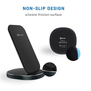Contixo W3 Fast Wireless Charging Stand, Qi Compatible for Smartphones