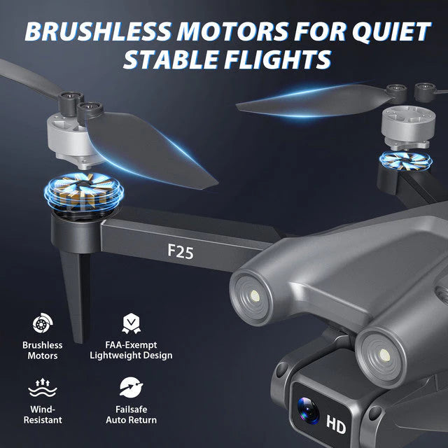 Contixo F25 Mini Drone - 1080p FHD Camera, GPS, 4.3- FPV Screen, Smart Flight Modes, Brushless Motors, Auto Return, FAA-Exempt