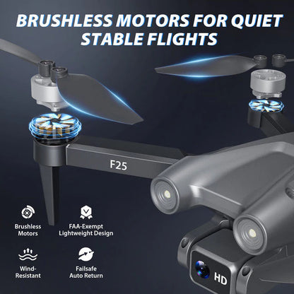 Contixo F25 Mini Drone - 1080p FHD Camera, GPS, 4.3- FPV Screen, Smart Flight Modes, Brushless Motors, Auto Return, FAA-Exempt