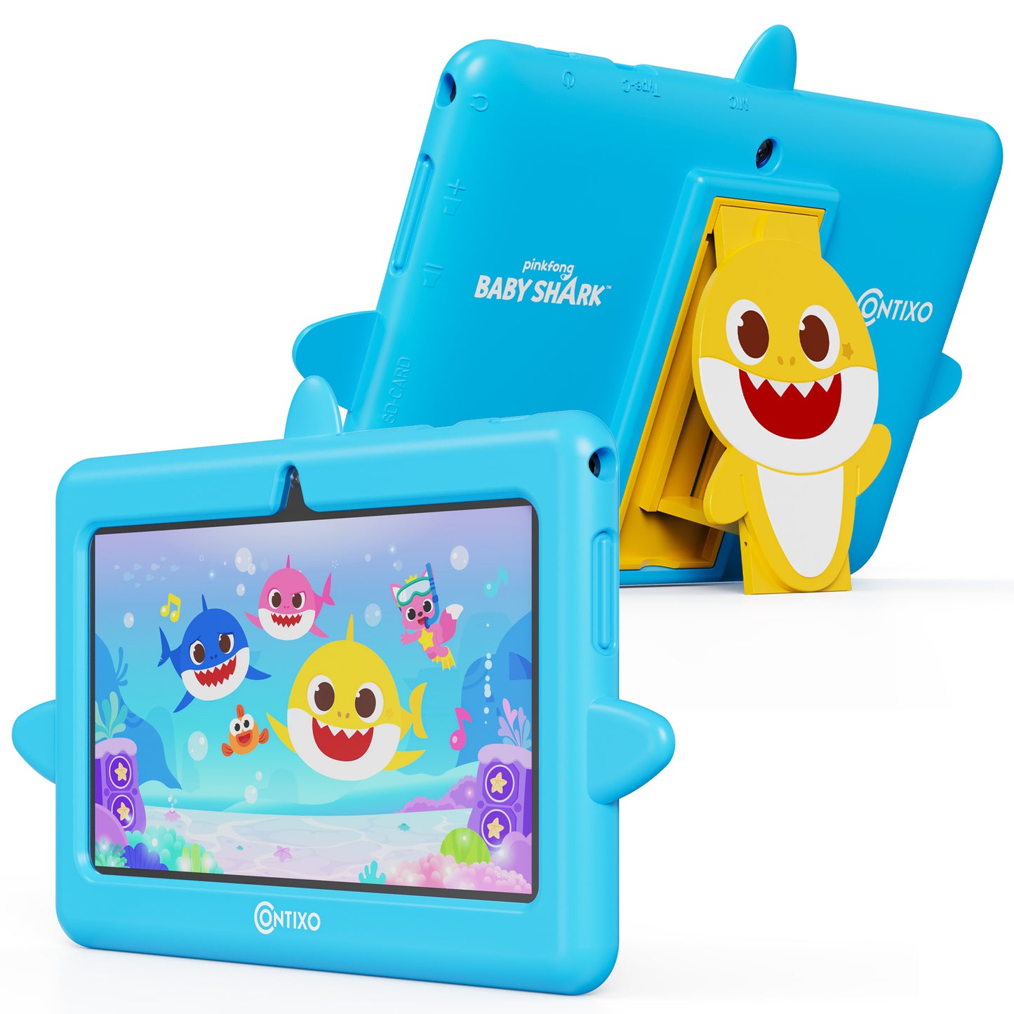 Pinkfong Baby Shark A8 7” Kids Tablet by Contixo | Android 16, 32GB