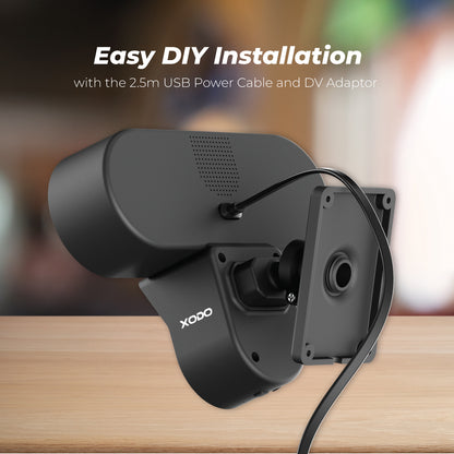 Xodo E9 Wi-Fi Wireless Smart Floodlight Security Camera with Motion Sensor Alarm