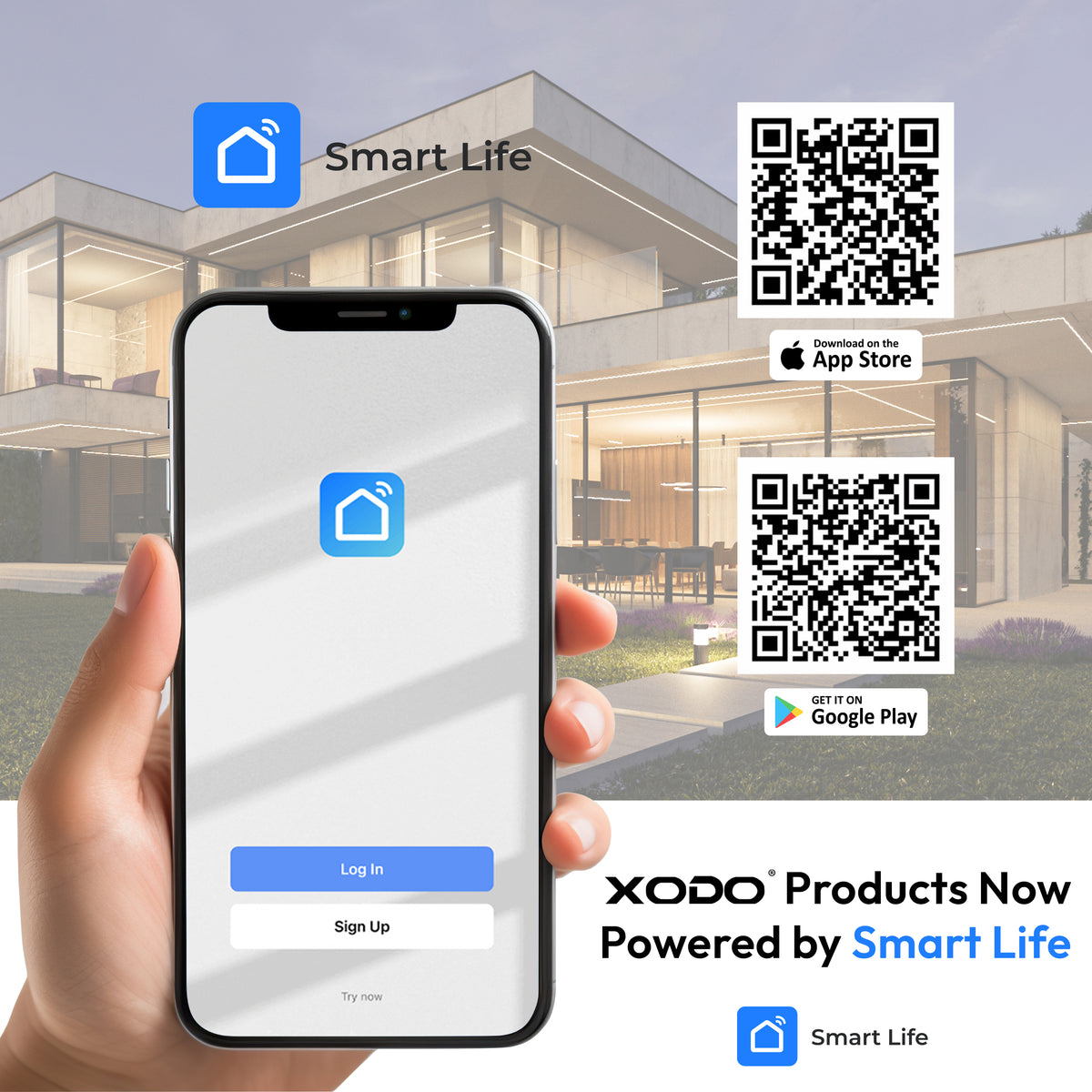 Xodo VD2 Smart Wi-Fi Wireless Video Doorbell with 2K QHD Camera and Chime