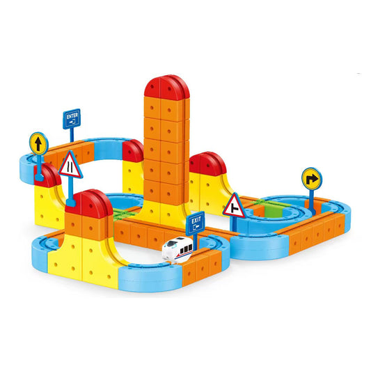 Contixo MT5 145-Piece Gear Track Train Set with Handheld Remote