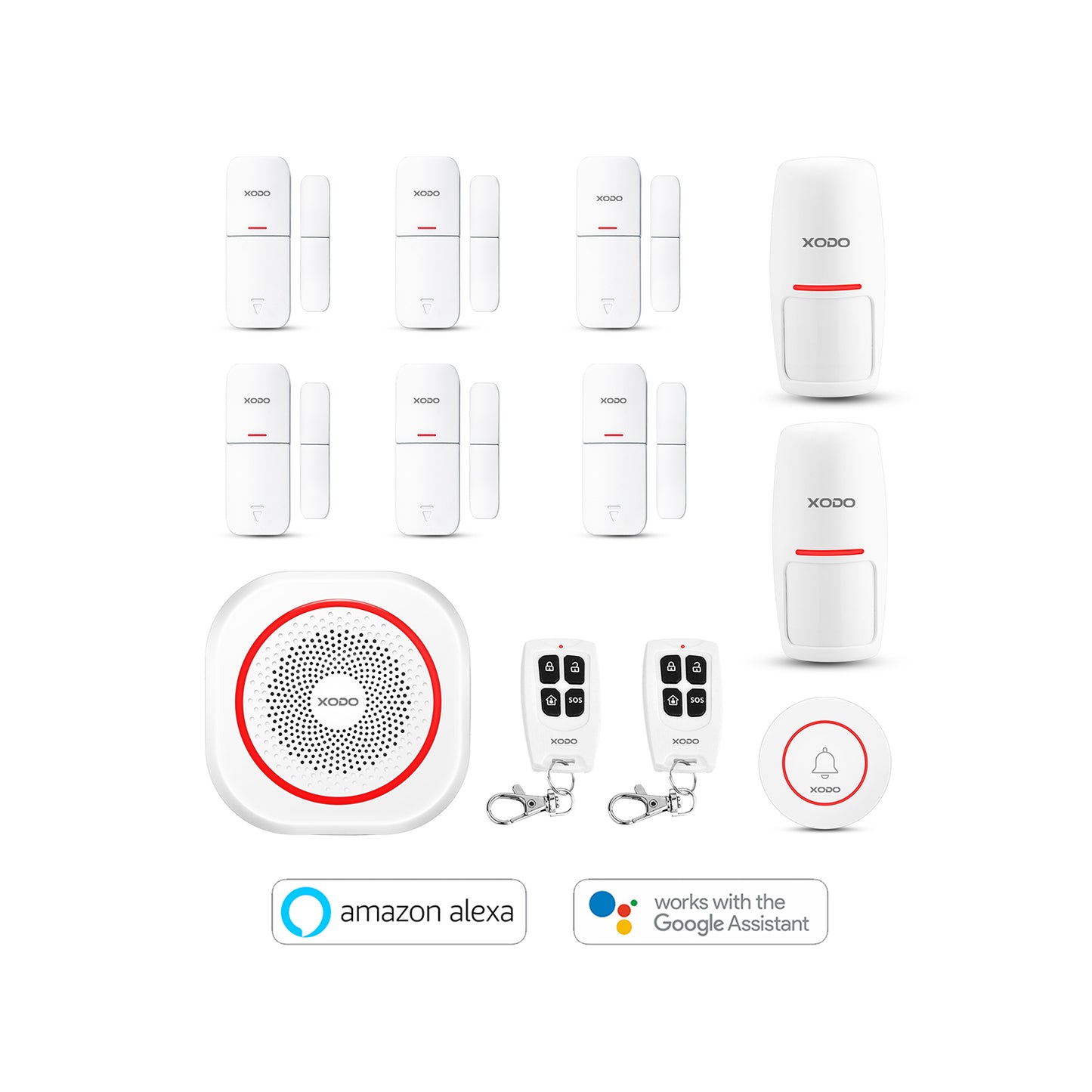 XODO PK5 Smart Home Security Kit - Complete Wireless Alarm System