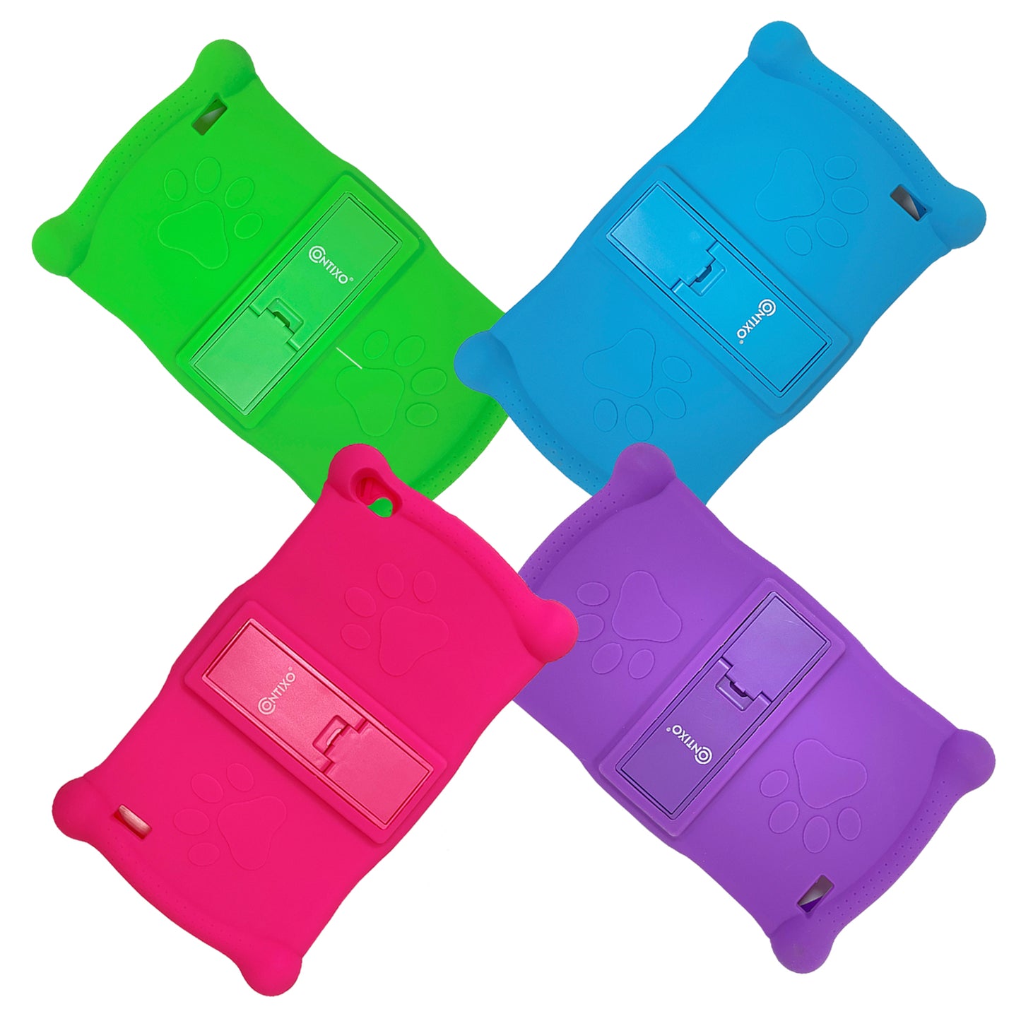 Contixo V10 Kids Tablet -Protective Silicon Case, Multi-Color