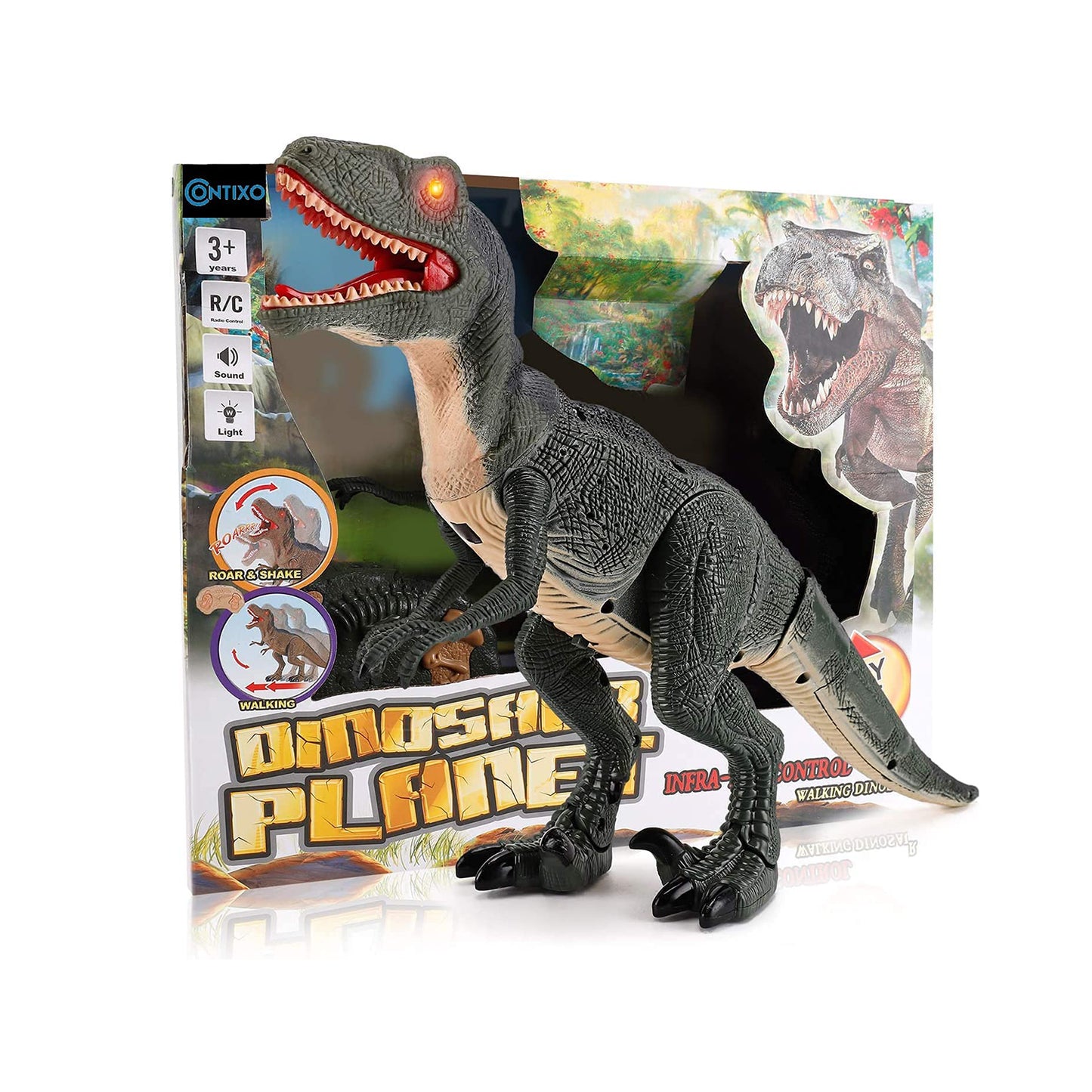 Contixo DR1 Remote Control Walking Velociraptor Dinosaur Toy