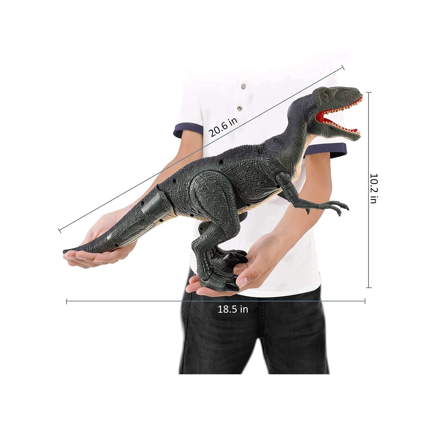 Contixo DR1 Remote Control Walking Velociraptor Dinosaur Toy