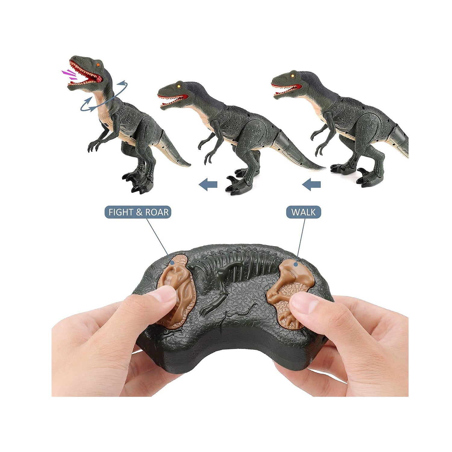 Contixo DR1 Remote Control Walking Velociraptor Dinosaur Toy
