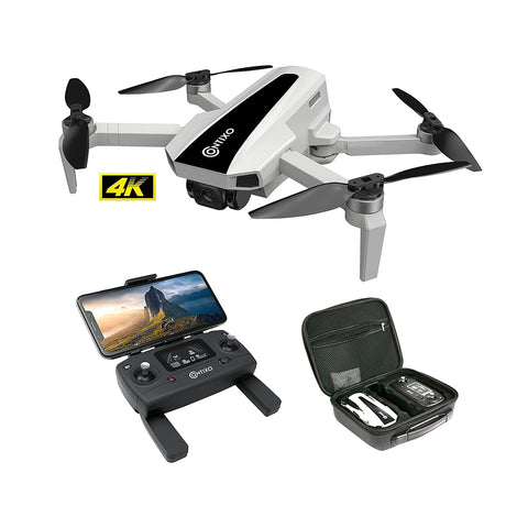  Contixo Drone 4K UHD con GPS para adultos y niños, cardán  autoestabilizador de 2 ejes, el mejor regalo de regreso a clases para  niños, 2 baterías de vuelo de 56 minutos