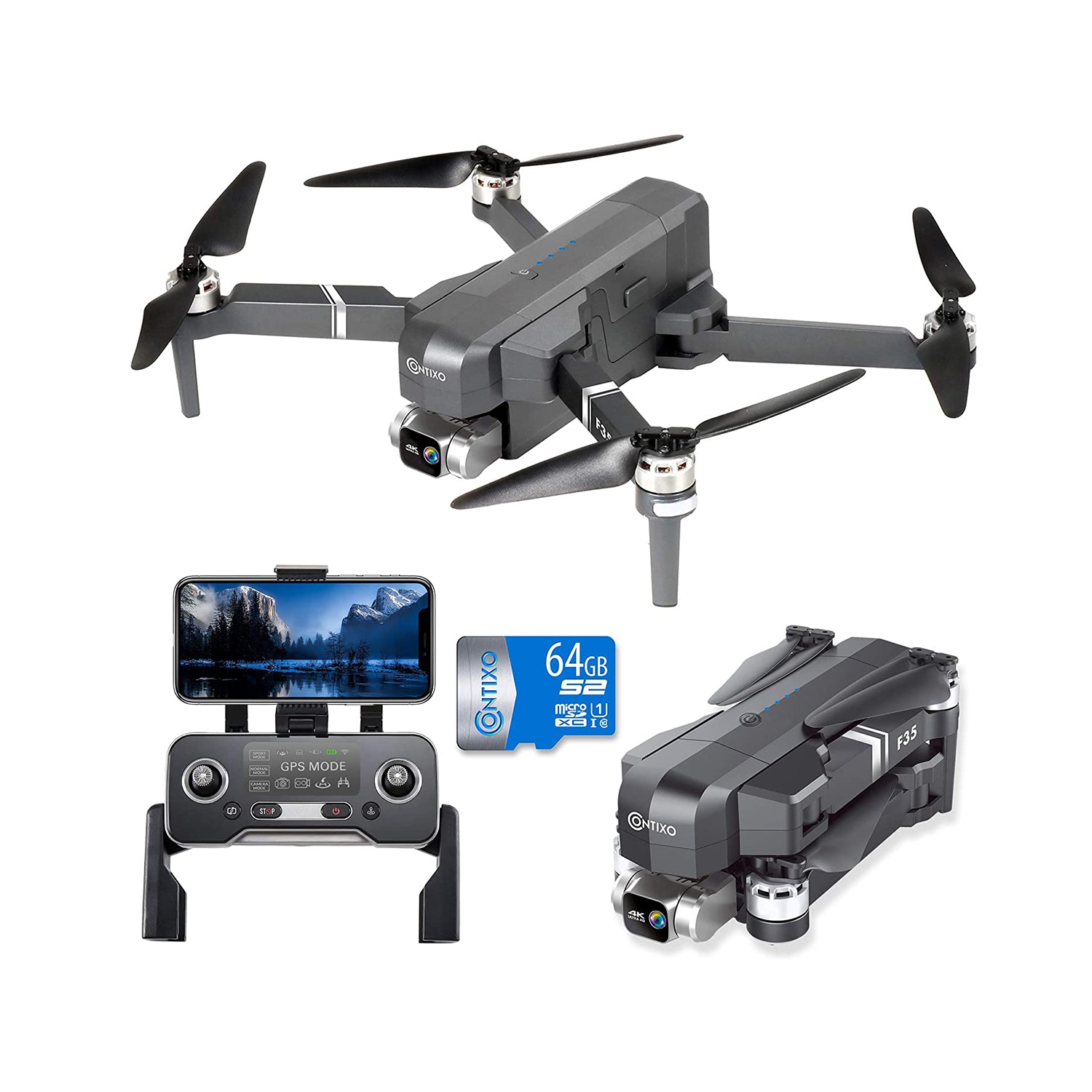 4DRC 4D-F8 Pro Obstacle Avoidance Drone GPS Brushless Motor Foldable  Quadcopter with 4K Camera