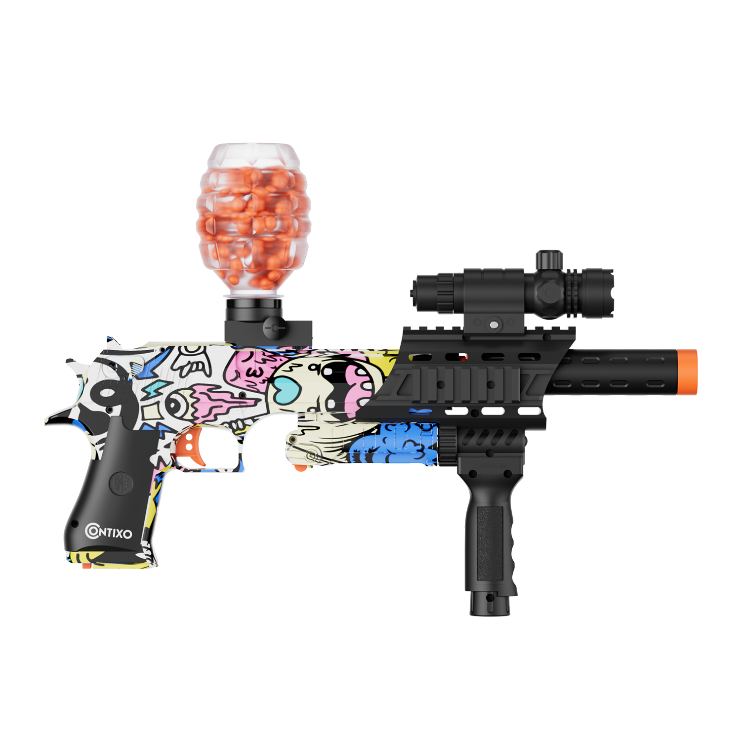 Contixo GB1 Graffiti Automatic Gel Ball Blaster with 30,000 Gel Beads