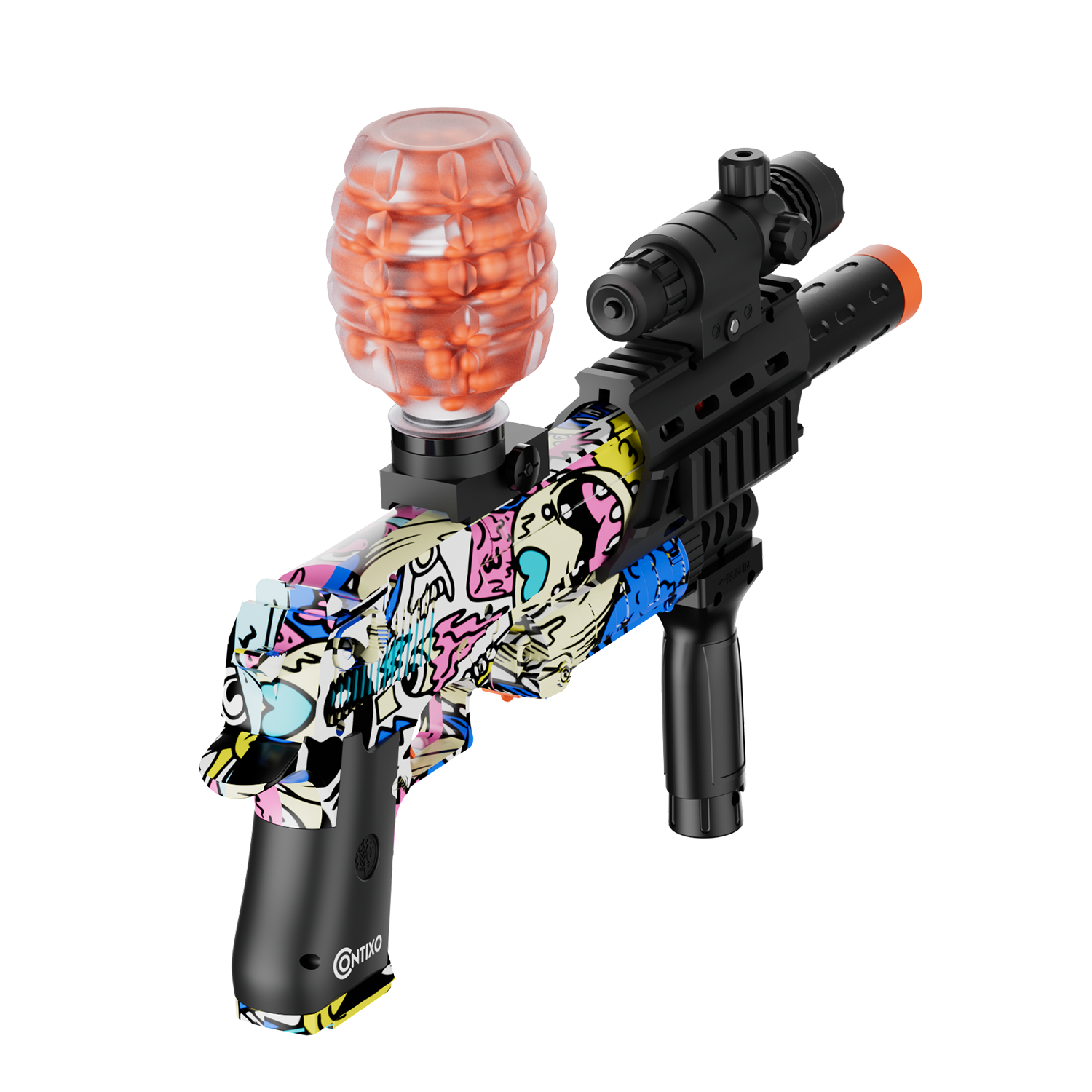 Contixo GB1 Graffiti Automatic Gel Ball Blaster with 30,000 Gel Beads