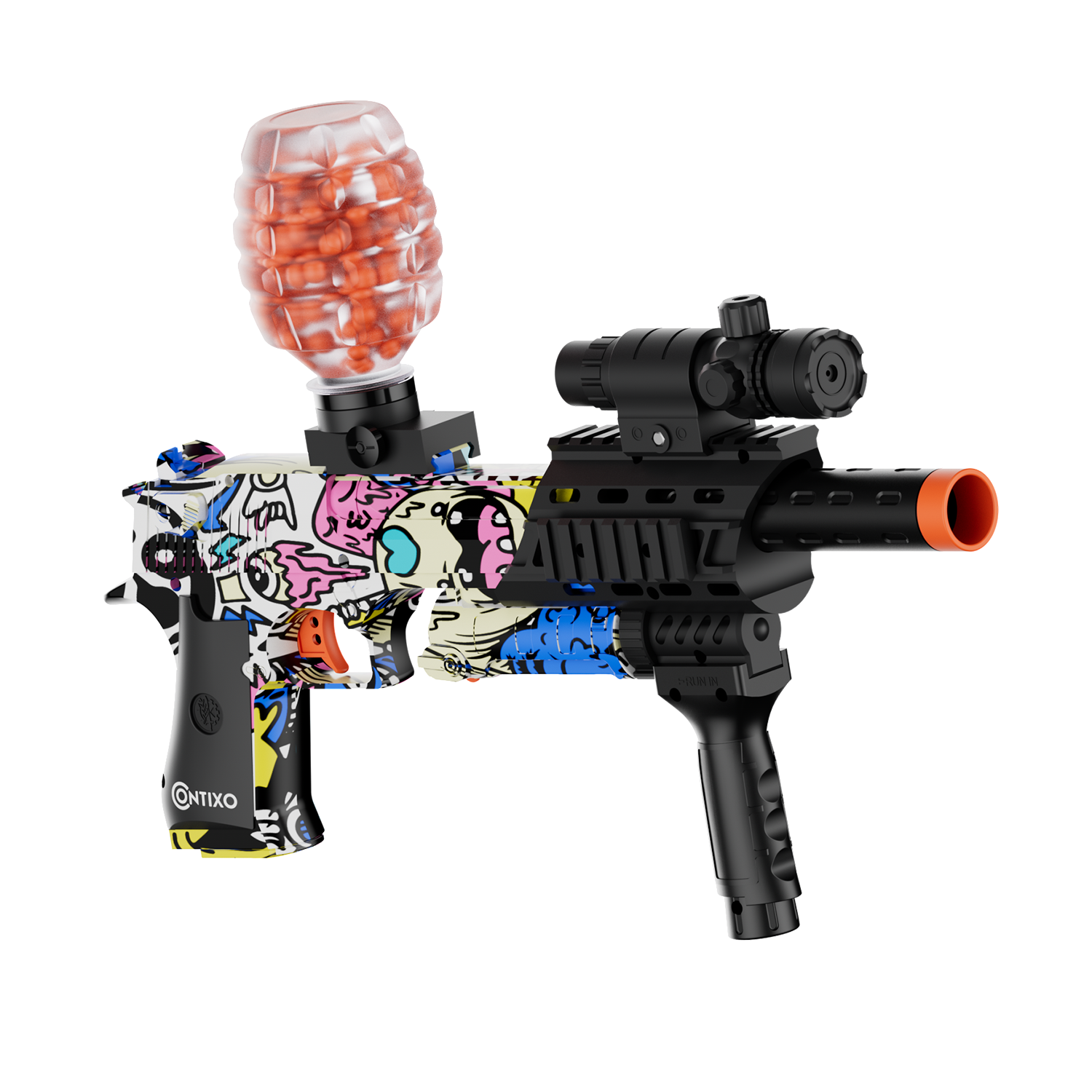 Contixo GB1 Graffiti Automatic Gel Ball Blaster with 30,000 Gel Beads