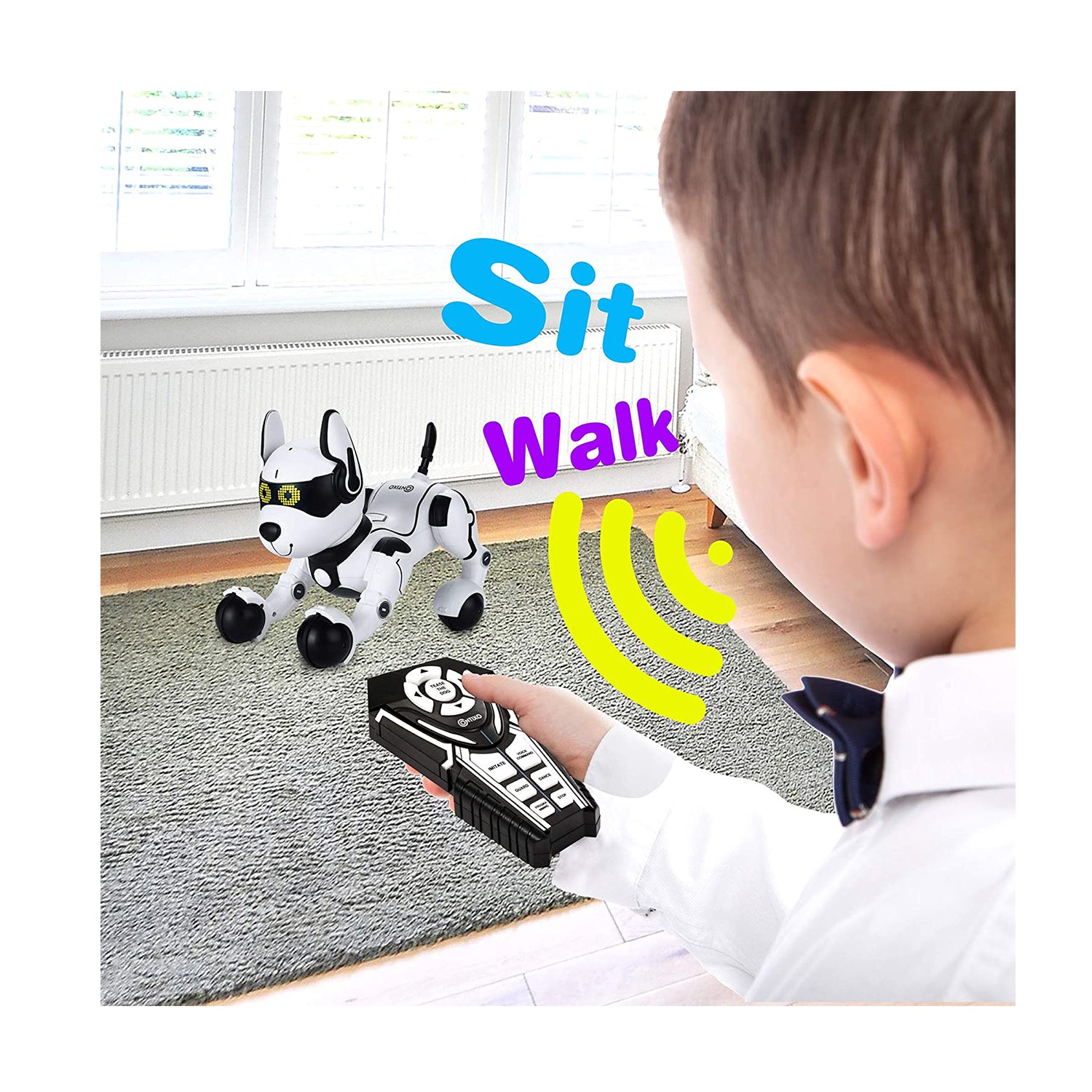 Robot Dog Sound Control Interactive Dog Electronic Toys Plush