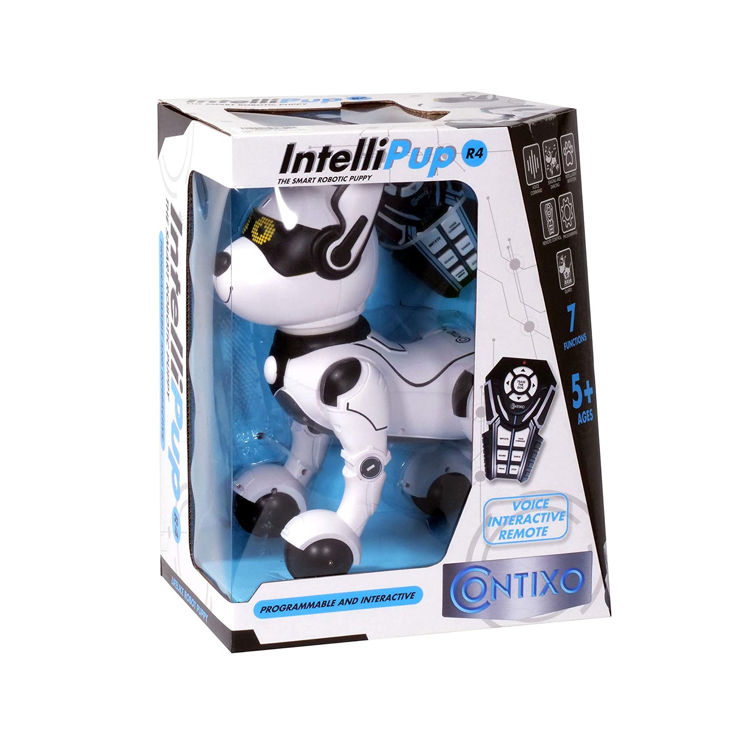 Contixo R3 Remote Control Interactive Robot Dog - Blue