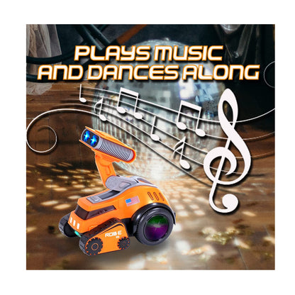 Contixo R5 Moon Rocket Rob-E Electronic Robot Toy for Kids - Dances, Plays Music, Light-Up Eyes