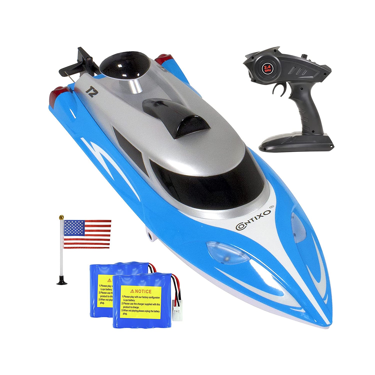 Contixo T2 Water Wizard RC Remote Control Speed Boat